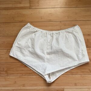 Anthropologie Cotton Linen Blend Shorts